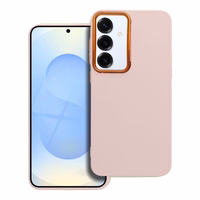 FRAME dėklas telefonui SAMSUNG S25 Plus pudrinės rožinės spalvos