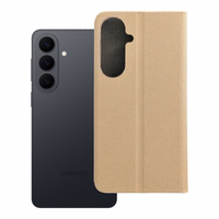 SENSITIVE knyginis dėklas telefonui SAMSUNG S26 Edge auksinis