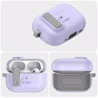 Tech-Protect Slim Hook dėklas su karabinu, skirtas Apple AirPods Pro 1 / 2 – violetinis