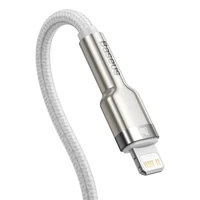USB-C kabelis Lightning įrenginiams Baseus Cafule, PD, 20W, 1m (baltas)