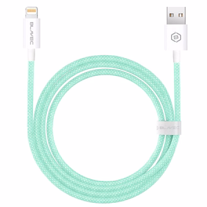 Blavec Kabelis Candy pynėtas - USB to Lightning - 2,4A 2 metres Apple CarPlay (CCA-UL24GN20) žalias