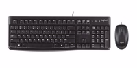 Logitech 920-002562 klaviatūra Pelė įskaityta Biuras USB QWERTY JAV tarptautinė versija Juoda