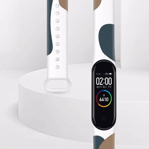 Moro dirželis Xiaomi Mi Band 5 / 6 silikoninis laikrodžio dirželis su raštu 13