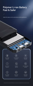 External battery Power Bank Awei P5K 5V/2.1A 10000mAh black
