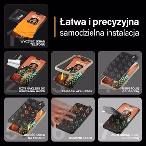 PanzerGlass Itin platus Apsauginis stiklas su pozicionieriumi iPhone 15 Pro Max