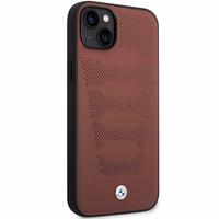 Dėklas telefonui BMW BMHCP14S22RPSR iPhone 14 6.1" bordo/bordo odos sėdynių raštas