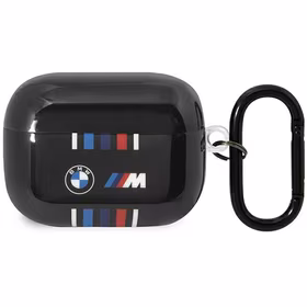 BMW BMAP22SWTK AirPods Pro dėklas juoda/juoda Daugybė Spalvotų Linijų