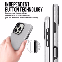 Dėklas Perfectionists Triangle Mag Case Apple iPhone 17 sidabrinis