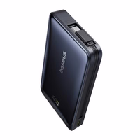 Baseus Nomos Qi2 magnetinė išorinė baterija, USB-C 10000mAh 45W