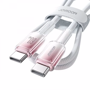 USB laidas Joyroom S-A42 baltas Type-C / Type-C 120cm (iki 60W)