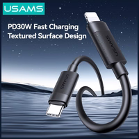Laidas USAMS U94 30W USB-C į Lightning 1m juodas