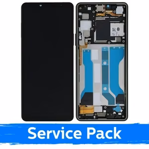 LCD дисплей для Sony Xperia 10 V чёрный с рамкой (Service Pack)