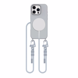 Tech-Protect MagNecklace Magnetinis dėklas telefonui su virvele iPhone 16 Pro - pilka