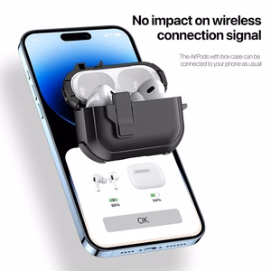 DUX DUCIS PECP - TPU+PC apsauginis dėklas AirPods 4 juodas
