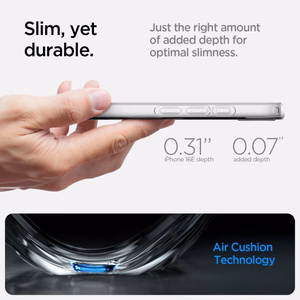 Spigen Liquid Crystal Mag MagSafe iPhone 16e dėklas - Skaidrus