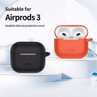 Tech-Protect silikoninis dėklas ausinėms Apple AirPods 3 - oranžinis