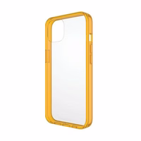 PanzerGlass ClearCase antibakterinis dėklas telefonui su Military Grade sertifikatu iPhone 13 / 14 / 15 - permatomas geltonas