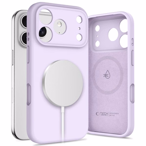 Tech-Protect Silikoninis Magnetinis dėklas telefonui iPhone 17 Pro Max - Violetinė