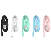 USAMS Laidas plokščias U2 Lightning 1,2m juodas SJ199IP01 iPhone 5/6/7/8/X (US-SJ199)