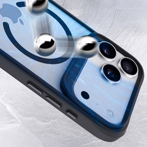 3mk Satino šarvų Magnetinis dėklas telefonui iPhone 17 Pro Max - skaidrus juodas