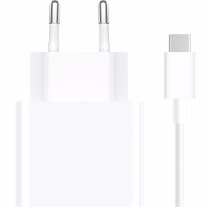 Xiaomi MDY-16-EF 1xUSB-A 33W sieninis įkroviklis su 3A USB-C kabeliu - baltas
