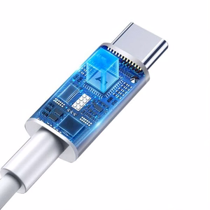 T-PHOX LAIDAS GLARY LITE SERIJOS 3W 1M USB-C/USB-C BALTAS