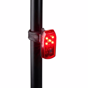 Dunlop K-Mark galinis dviračio žibintas su 5 LED ir stabdymo signalo funkcija