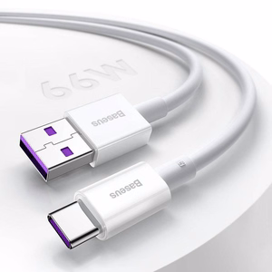 USB kabelis Baseus Superior iš USB į Type-C 66W 2.0m baltas CATYS-A02