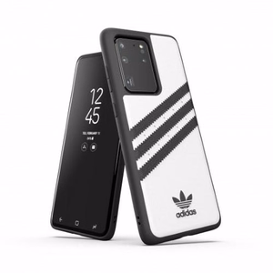 Adidas OR formuotas dėklas PU Samsung Galaxy S20 Ultra - balta ir juoda