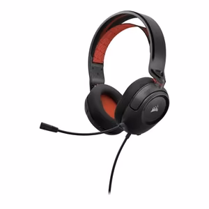 CORSAIR HS35 v2 žaidimų ausinės raudonos