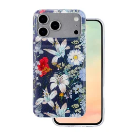 Glow Glam dėklas telefonui iPhone 17 Pro 6,3" - mėlynas