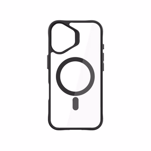 3mk Satin Armor MagCase su MagSafe iPhone 16 Plus - skaidrus su juodu rėmeliu