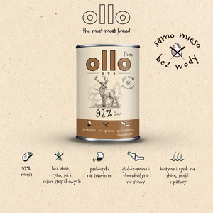 OLLO Pure Elnias – šlapias šunų maistas – 850 g