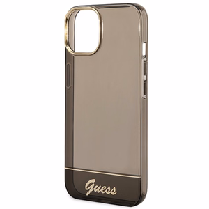 Guess GUHCP14MHGCOK iPhone 14 Plus 6.7 "juodas/juodas kietas dėklas Translucent