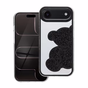 TEDDY BEAR dėklas telefonui IPHONE 17 Air juodas