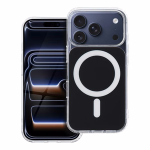 Case for Samsung A57 Clear Fusion Mag Cover compatible with MagSafe black