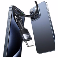 USAMS Laidas USB-C į USB-C 60W 1.2m Aluminum Alloy Data Cable SY Series SJ724USB01 (US-SJ724)