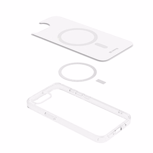 Crong Clear MAG Cover MagSafe dėklas, skirtas iPhone 17e / 16e, skaidrus
