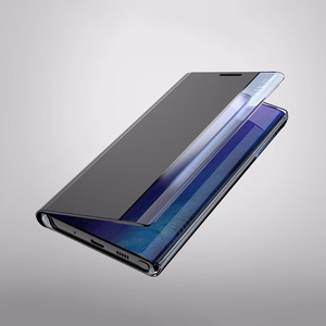 New Sleep View Case with flap and stand for Samsung Galaxy A35 - blue