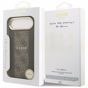 GUESS dėklas telefonui IPHONE 17 Air su MagSafe suderintas - rudas