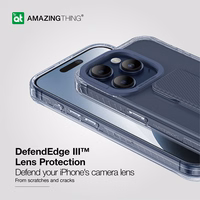 Amazing Thing Titan Pro laikiklio dėklas 10FT IP156.1PTHBU Iphone 15 Pro tamsiai mėlyna su stovu