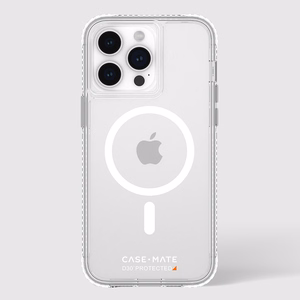 Case-Mate Ultra Tough+ D3O MagSafe dėklas, skirtas iPhone 15 Pro Max, skaidrus