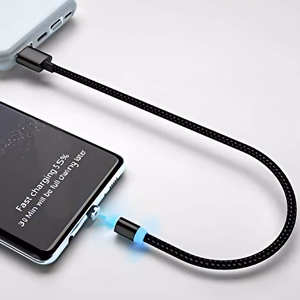 Kištukinis adapteris magnetiniam USB kabeliui Lightning sidabrinis