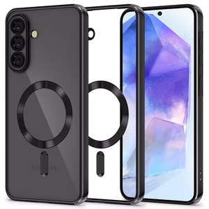 Dėklas telefonui Tech-Protect MagFlex MagSafe skirta Samsung Galaxy A56 5G – skaidrus juodas