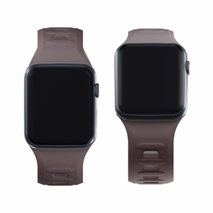 42/44/45/46/49 mm Taupe (big) - 3mk Silicone Watch Strap for Apple