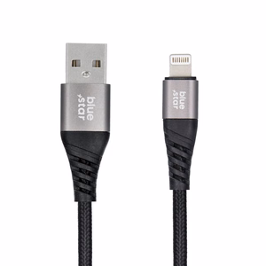 BLUE STAR pintas kabelis 2,4A USB A į Lightning TFK-DC-003 1,2 m juodas