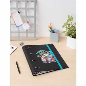 BT21 Street Mood A4 segtuvas su 4 žiedais ir elastine juostele