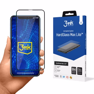 Apsauginis stiklas 3mk HardGlass Max Lite Juodas Apple iPhone Xr