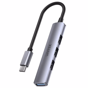 Unitek H1208B USB-C šakotuvas / 3x USB-A 2.0, USB-A 3.0