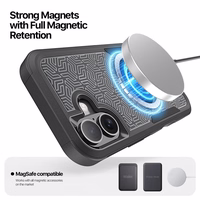 Dėklas Dux Ducis Shld Apple iPhone 17 juodas (Contour Pattern)